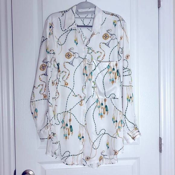 Zara chain print blouse - Picture 3 of 7